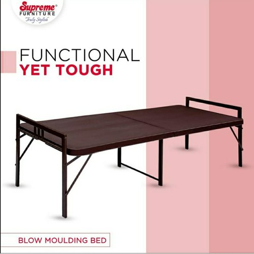 Supreme Smart Folding Bed for Guest with Powder Coating Paint (Brown) | HOMEGENIC.