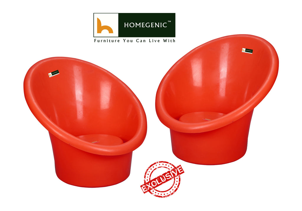 Nilkamal Tub Chair with Cushions- Set of 2 Chairs | HOMEGENIC.