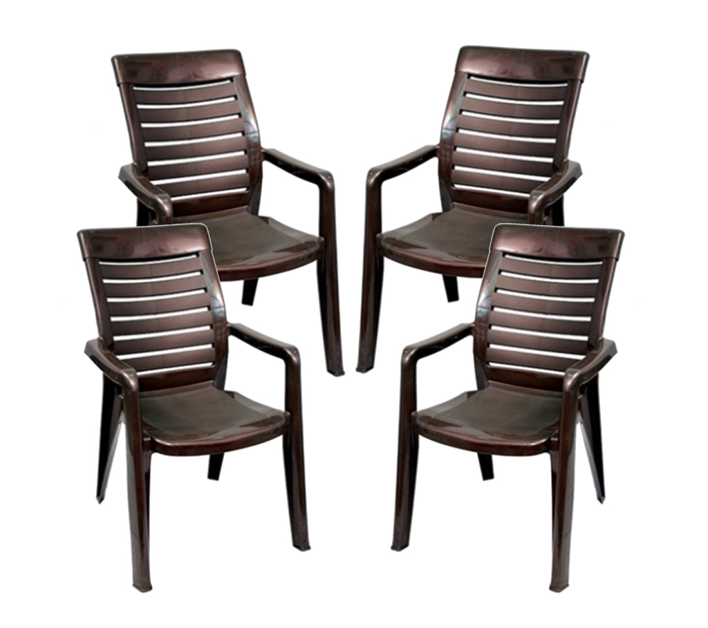 Nilkamal Premium High Back Chairs 2180 (Brown) | HOMEGENIC.