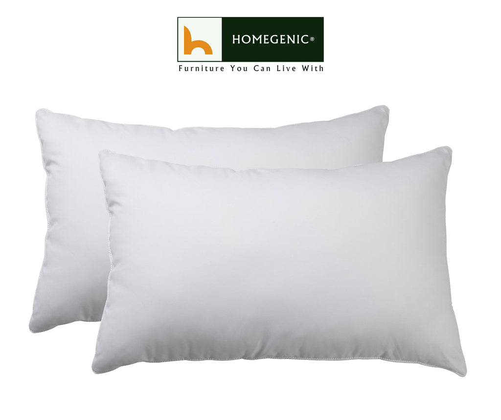 Nilkamal Comfy Soft Microfiber Pillows (24x16 in, White) | HOMEGENIC.