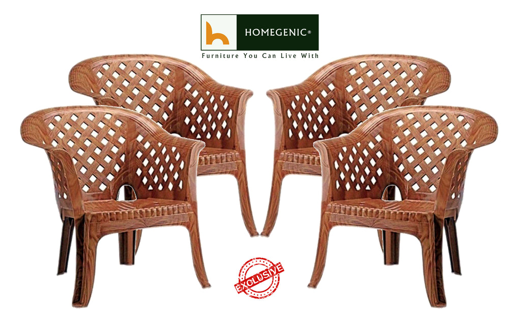 Nilkamal Solocane Sofa Chair (Pear Wood) | HOMEGENIC.