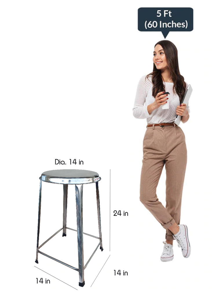 Rally Steel Multipurpose Stool for Home SS202 | HOMEGENIC.