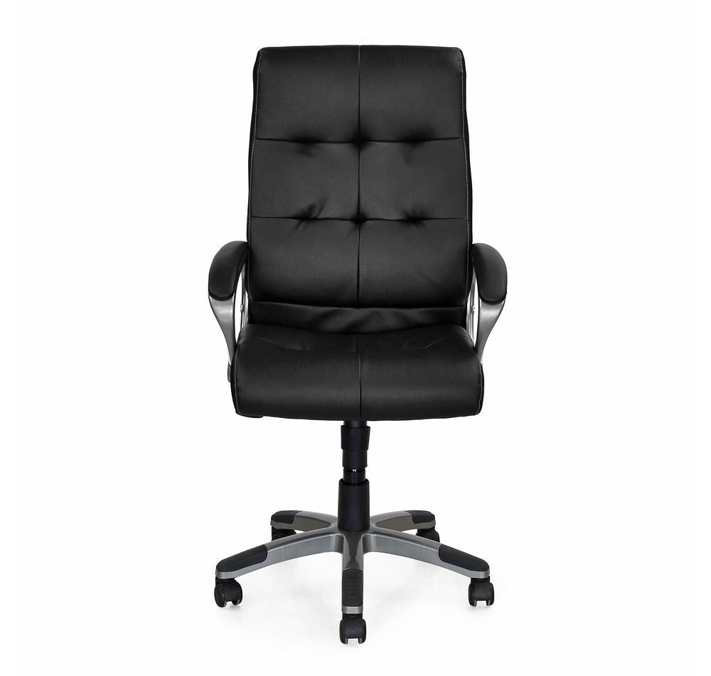 Nilkamal Veneto Office Chair (Black) with Laptop Stand Complimentary | HOMEGENIC.