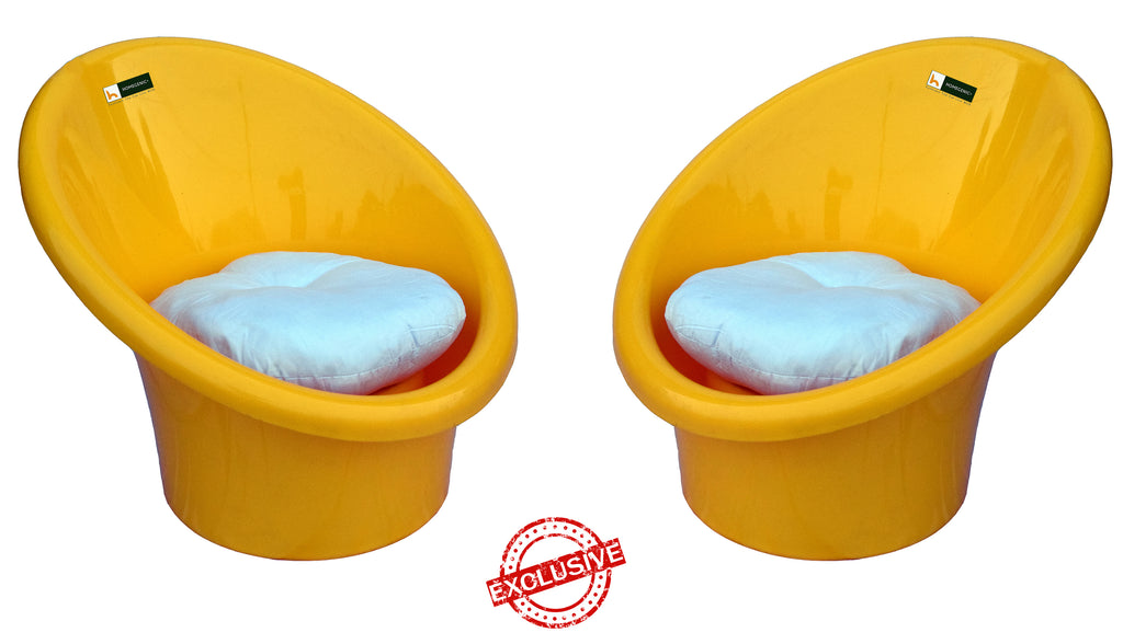 Nilkamal Tub Chair with Cushions- Set of 2 Chairs | HOMEGENIC.